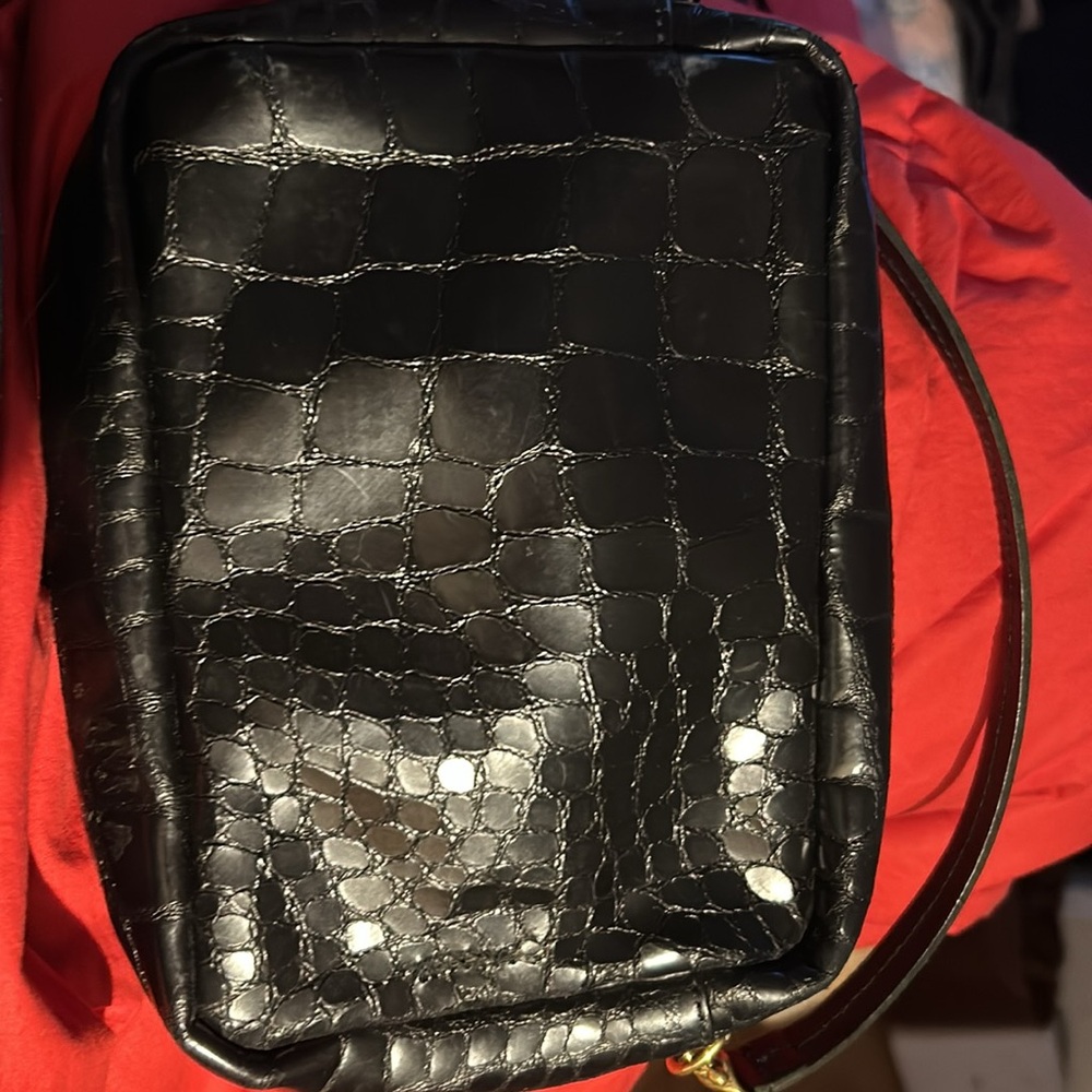 Clare V Midi Sac Croc Crossbody Bag